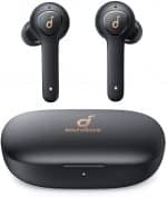 Anker SoundCore Life P2 Specs: in-ear, dimension: 3.15" x 2.05" x 1.18", weight: 2.08 ounces, frequency response: 20 - 20kHz, sensitivity: 92dB SPL, FPC Antenna Return Loss: Typical: -14dB Limit :-12dB, battery-life: 7-hours per a charge/total 40-hours with charge case Features: true wireless earbuds, CVC8.0 noise cancellation, waterproof rating: IPX7, Graphene driver, one-step paring (automatically connect to lastest pared device, fast charge: 10-minutes get 60-minutes, Bassup technology, microphone: MEMS Omnidirectional Mic